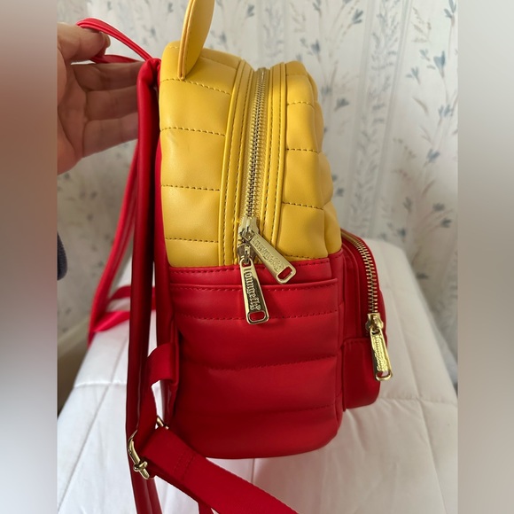Loungefly Disney Winnie the Pooh Yellow and Red Backpack - Picture 5 of 16